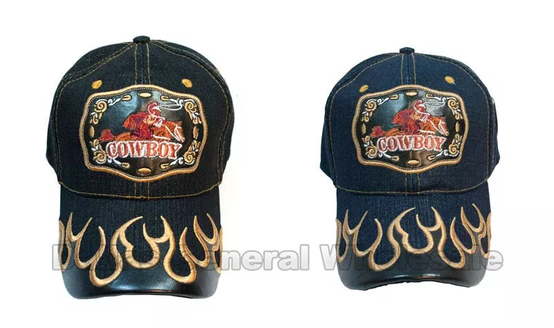 "Cowboy" Casual Denim Caps In Bulk
