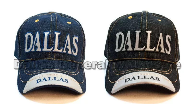 "DALLAS" Casual Adults Denim Caps In Bulk