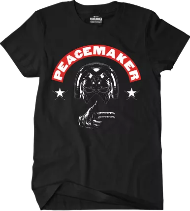 Peacemaker Finger Guns T-Shirt (Black) Peacefest Exclusive