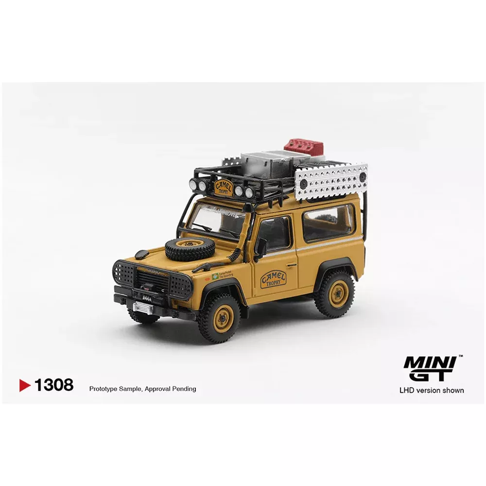 *Pre-Order* Mini GT - Land Rover Defender 90 - 1985 Camel Trophy Borneo Team Brazil